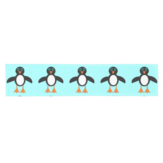 Cute Penguin Table Runner (Horizontal)