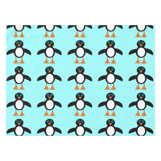 Cute Penguin Tablecloth (Front (Horizontal))