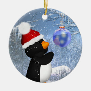 Cute Penguin Tree Ornament - Christmas Ornament