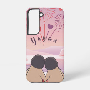 Cute Penguin Valentine Picnic Phone Case - Samsung