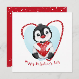 Cute Penguin Valentine's day Card