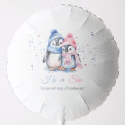 Cute Penguin Winter Fall Gender Reveal He or She