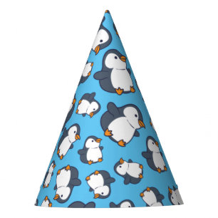 Cute Penguin Winter Kids Birthday Party Hat