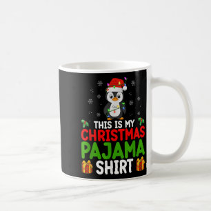 Cute Penguin Xmas Lights Santa This Is My Christma Coffee Mug
