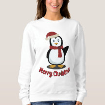 Cute Penguin Xmas Santa Winter Holiday Gift