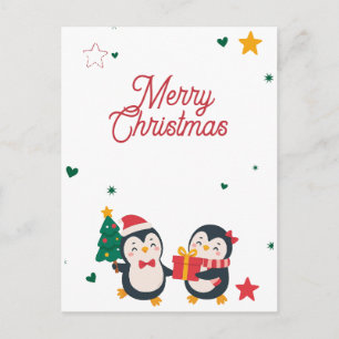 Cute Penguins Christmas card