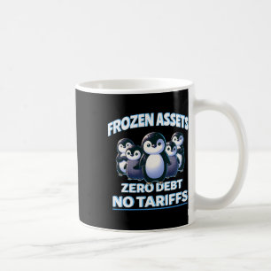 Cute Penguins Frozen Ets No Tariffs Penguin Trump Coffee Mug