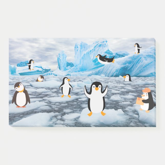 cute penguins in Antarctica ice Post-it Notes (Front)
