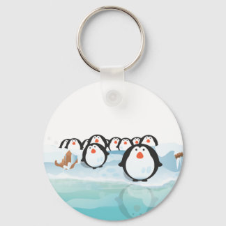 Cute Penguins Key Ring