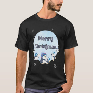Cute penguins Merry Christmas T-Shirt