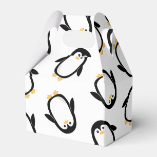 Cute Penguins Pattern Favour Box