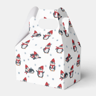 Cute Penguins Winter Birds Arctic Animals Favour Box