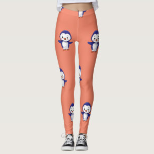 Cute penquin printed leggings 