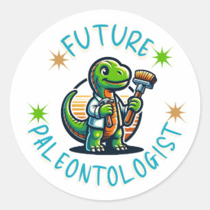 Cute Perfect gift for kids who love dinosaurs Classic Round Sticker