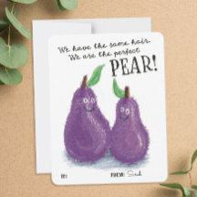 Cute Perfect Pear Pun Valentine's Day Classroom
