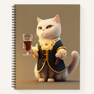 Cute Personal cat servant, funny servant Kitten Notebook