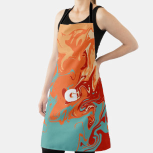 Cute Personalise Marbel Apron
