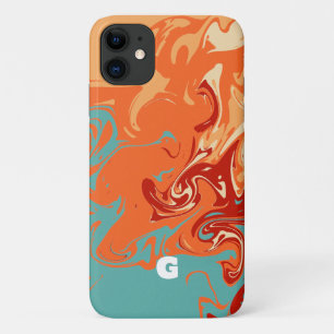 Cute Personalise Pastel Marbel iPhone 11 Case