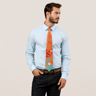 Cute Personalise Pastel Marbel Tie