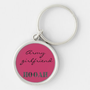 Cute personalised army keychain