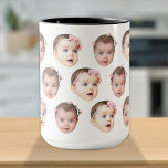 Cute Personalised Baby Face 2 Photos Mug<br><div class="desc">The background needs to be transparent. Make sure the photo is cropped tightly to the object/face. If you have any problem cropping your photo, i can do it for you. Before placing an order, you have to send your photo to my message or email at ayokholid@gmail.com, and i will send...</div>