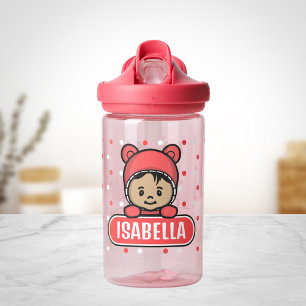 Cute Personalised Baby Water Bottle for Girl