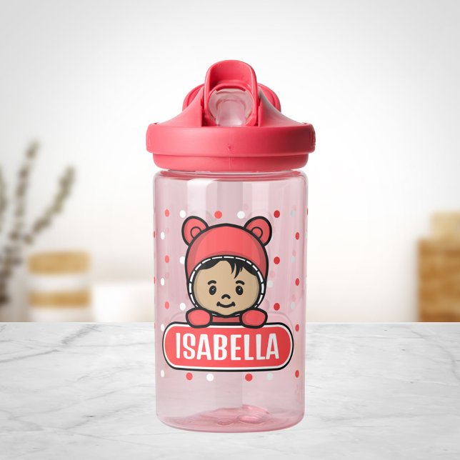 Cute Personalised Baby Water Bottle for Girl (Creator Uploaded)