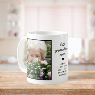 Cute Personalised Best Grandma Ever Photo Coffee Mug