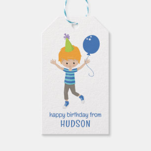 Cute Personalised Birthday Boy Gift Tags