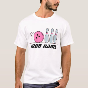 Cute Personalised Bowling Tee Shirt
