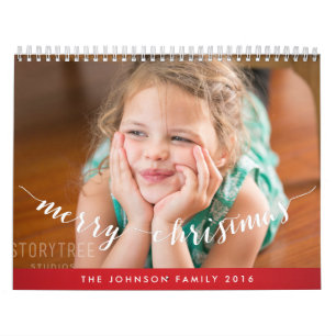 Cute Personalised Calendars 2016 Merry Christmas