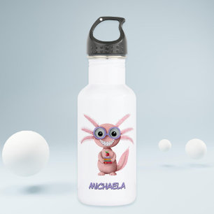 Cute Personalised Cartoon Axolotl 532 Ml Water Bottle