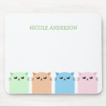 Cute Personalised Cat Lovers Mouse Pad<br><div class="desc">Cute Personalised Cat Lovers Mouse Pad. Perfect gift or item for cat lovers like you.</div>
