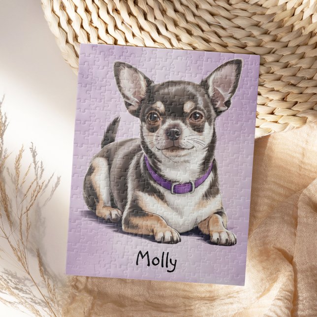 Cute Personalised Chihuahua Jigsaw Puzzle (Creator Uploaded)