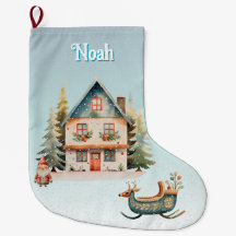cute personalised christmas stocking