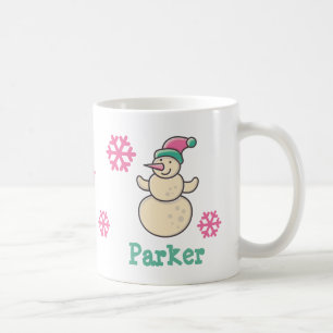 Cute Personalised Christmas Winter Snowman Coffee Mug