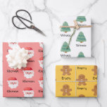 Cute Personalised Christmas Wrapping Paper Sheets<br><div class="desc">There are plenty of options for Christmas gift wrap, but you can't go wrong with our coordinated wrapping paper sets. They’re festive and fun, and will get them even more excited about opening their presents on Christmas morning. This wrapping paper set features 3 designs in coordinating colours: Santa against a...</div>