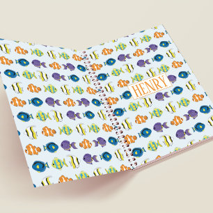 Cute Personalised Colourful Tropical Fish Planner