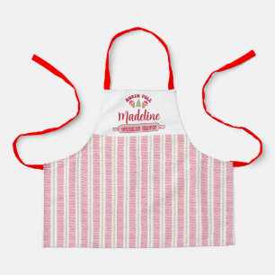 Cute Personalised Cookie Crew Christmas Apron