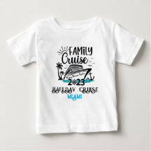Cute Personalised Cruise Ship Family Trip Sunset T