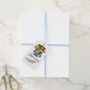 Cute Personalised Cruise Ship Family Trip Sunset T Gift Tags