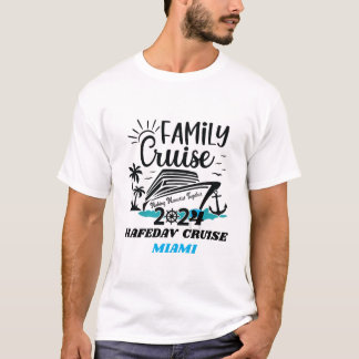 Cute Personalised Cruise Ship Family Trip Sunset T T-Shirt