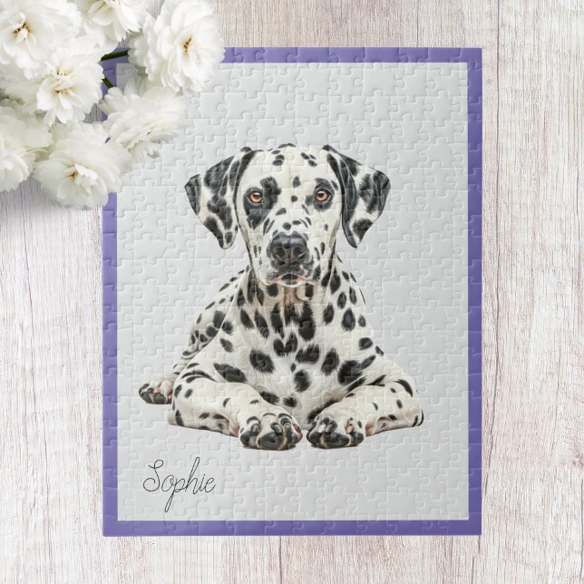 Cute Personalised Dalmatian Jigsaw Puzzle (Creator Uploaded)