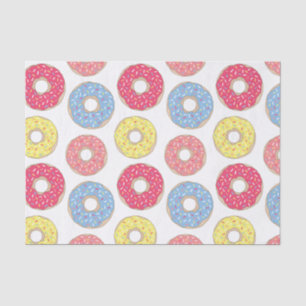 Cute Personalised Doughnut Shop Tissue Paper