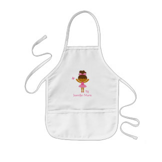 Cute personalised ethnic ballerina apron