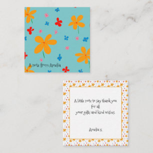 Cute Personalised Flower Card