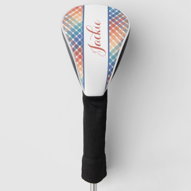 Cute Personalised Golf Head Cover (Front)