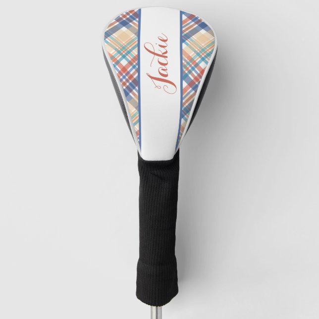Cute Personalised Golf Head Cover (Front)