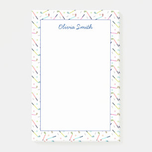 Cute Personalised Golf Pattern Women Post-it Notes