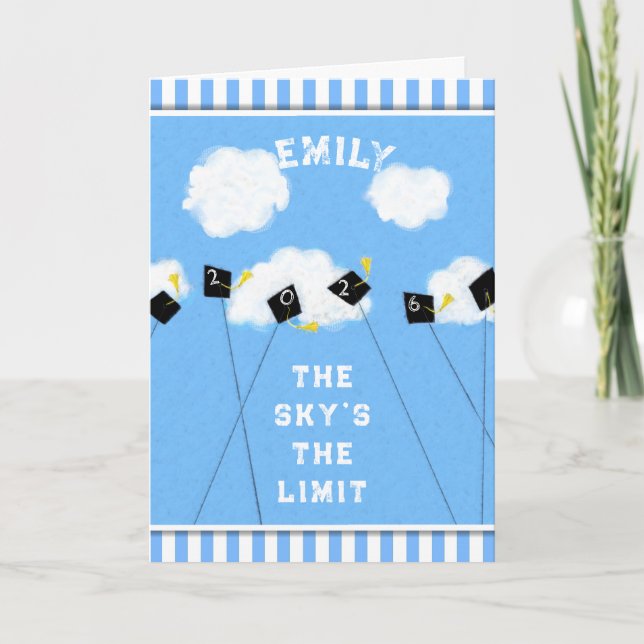 Cute Personalised Graduation 2026 Card (Front)